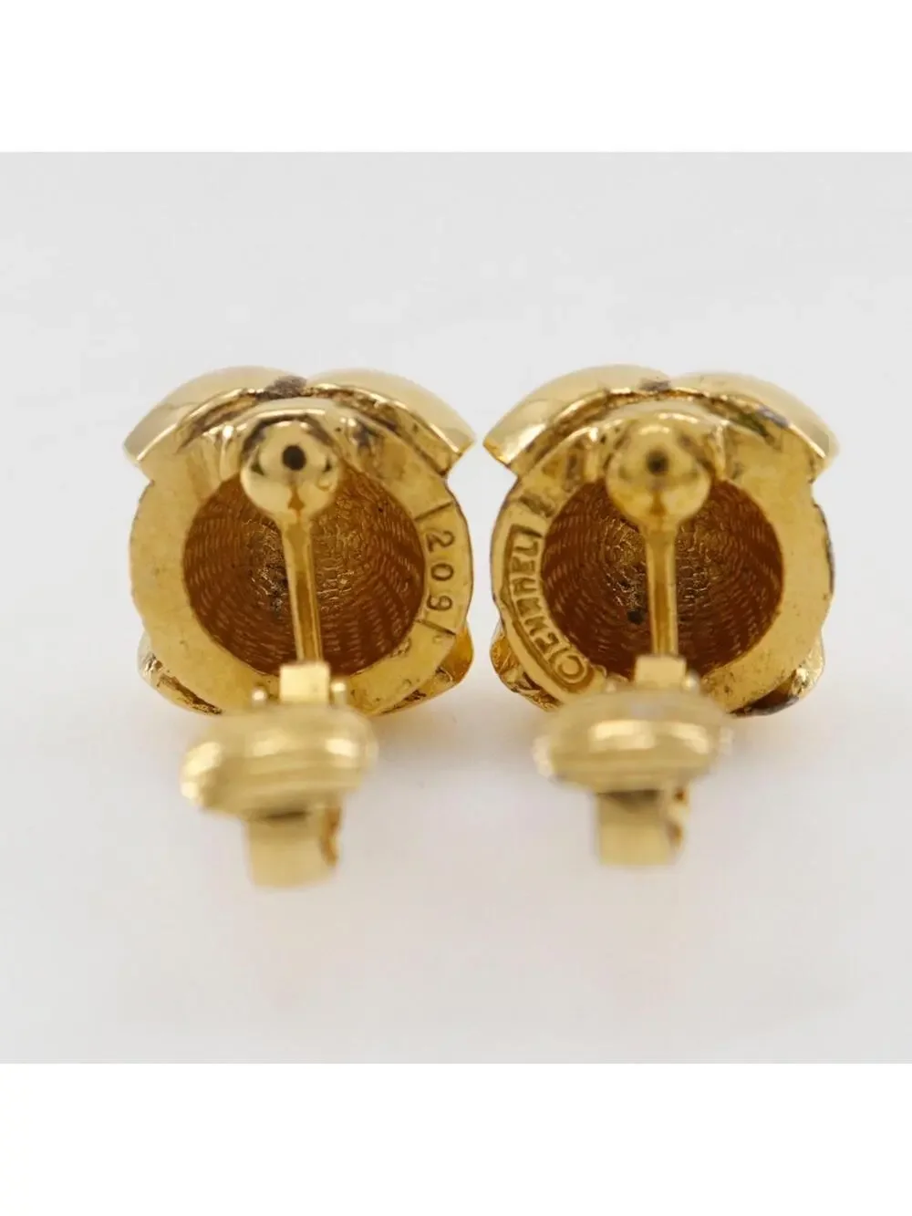 Chanel Cc Logo Clip-On Earrings Metal #228860C72B
